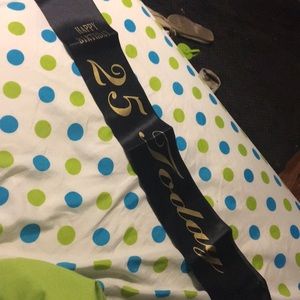 25th Birthday Sash